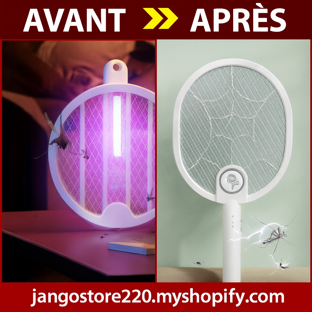 Raquette Anti-Moustiques Électrique USB-C | Rechargeable & Puissante