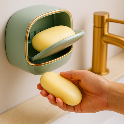 Porte-Savon Intelligent 3-en-1™ – Hygiénique, Fermé & Anti-Moisissure