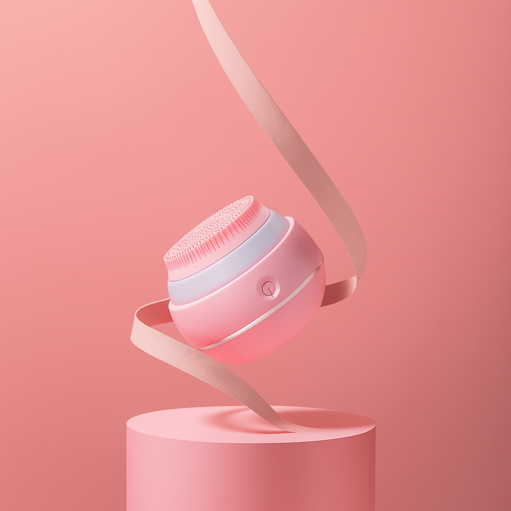 Brosse Nettoyante Visage Sonique 3D – Anti boutons | Nettoyage profond & Lumière LED soins