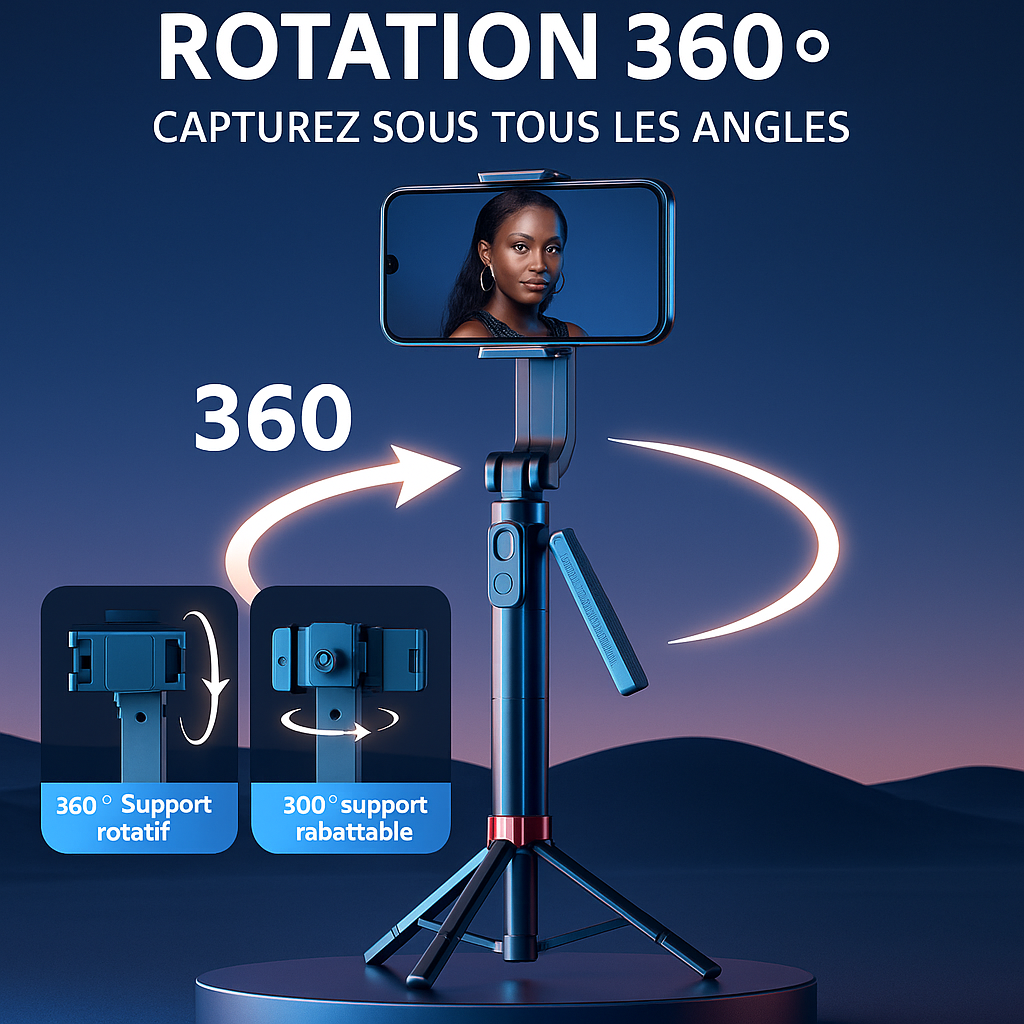 Le Selfie Ultime ⚡ – 3 Modes, Zéro Effort, 100 % Style . livraison gratuit