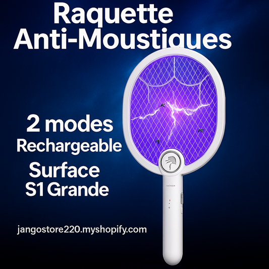Raquette Anti-Moustiques Électrique USB-C | Rechargeable & Puissante