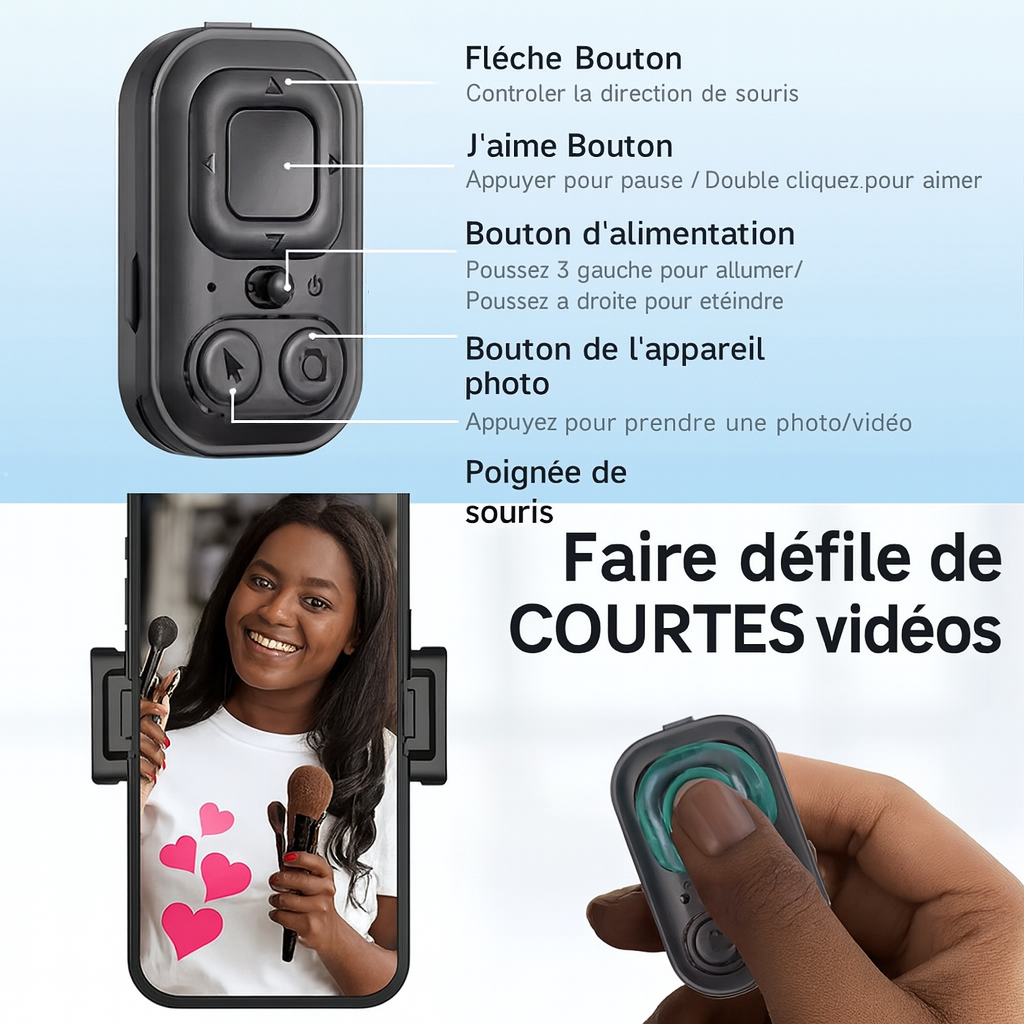 Le Selfie Ultime ⚡ – 3 Modes, Zéro Effort, 100 % Style . livraison gratuit