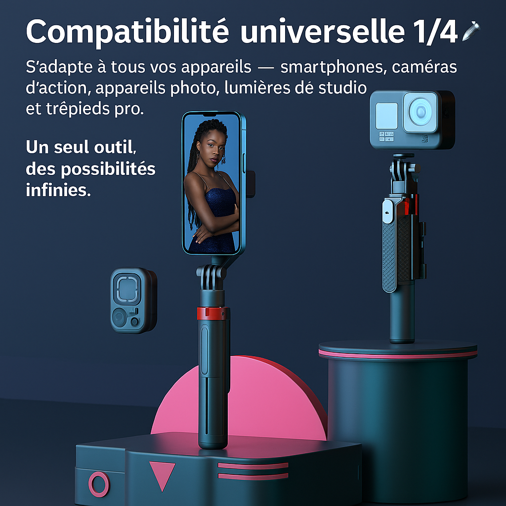 Le Selfie Ultime ⚡ – 3 Modes, Zéro Effort, 100 % Style . livraison gratuit