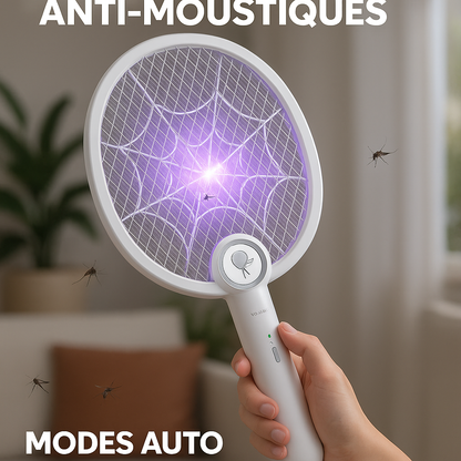 Raquette Anti-Moustiques Électrique USB-C | Rechargeable & Puissante