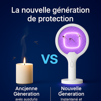 Raquette Anti-Moustiques Électrique USB-C | Rechargeable & Puissante