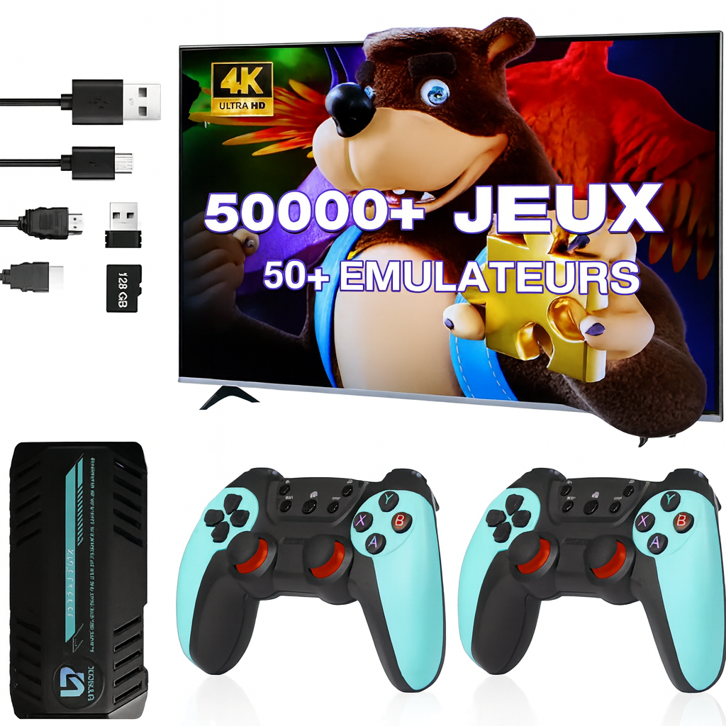 🎮 60 000+ Jeux Sans Fil – Manette Turbo, Fun Illimité !