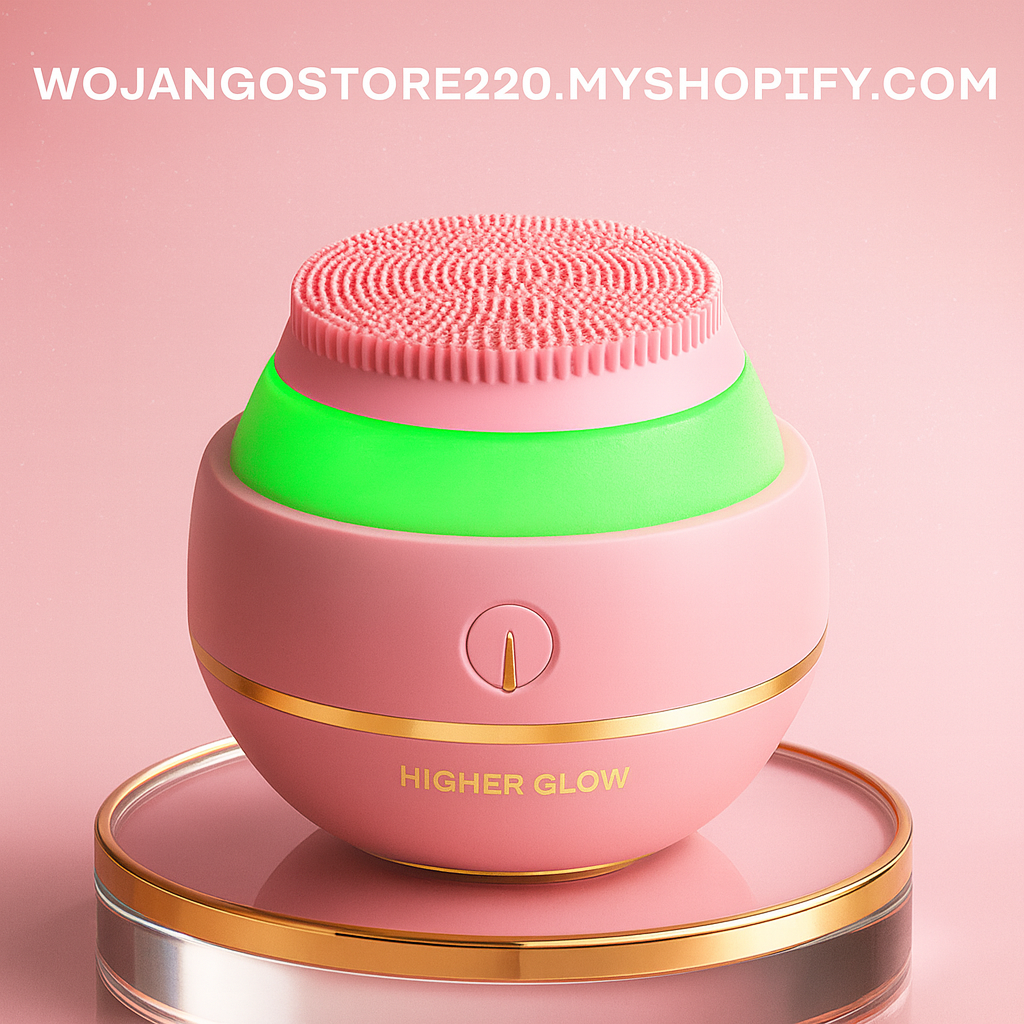 Brosse Nettoyante Visage Sonique 3D – Anti boutons | Nettoyage profond & Lumière LED soins