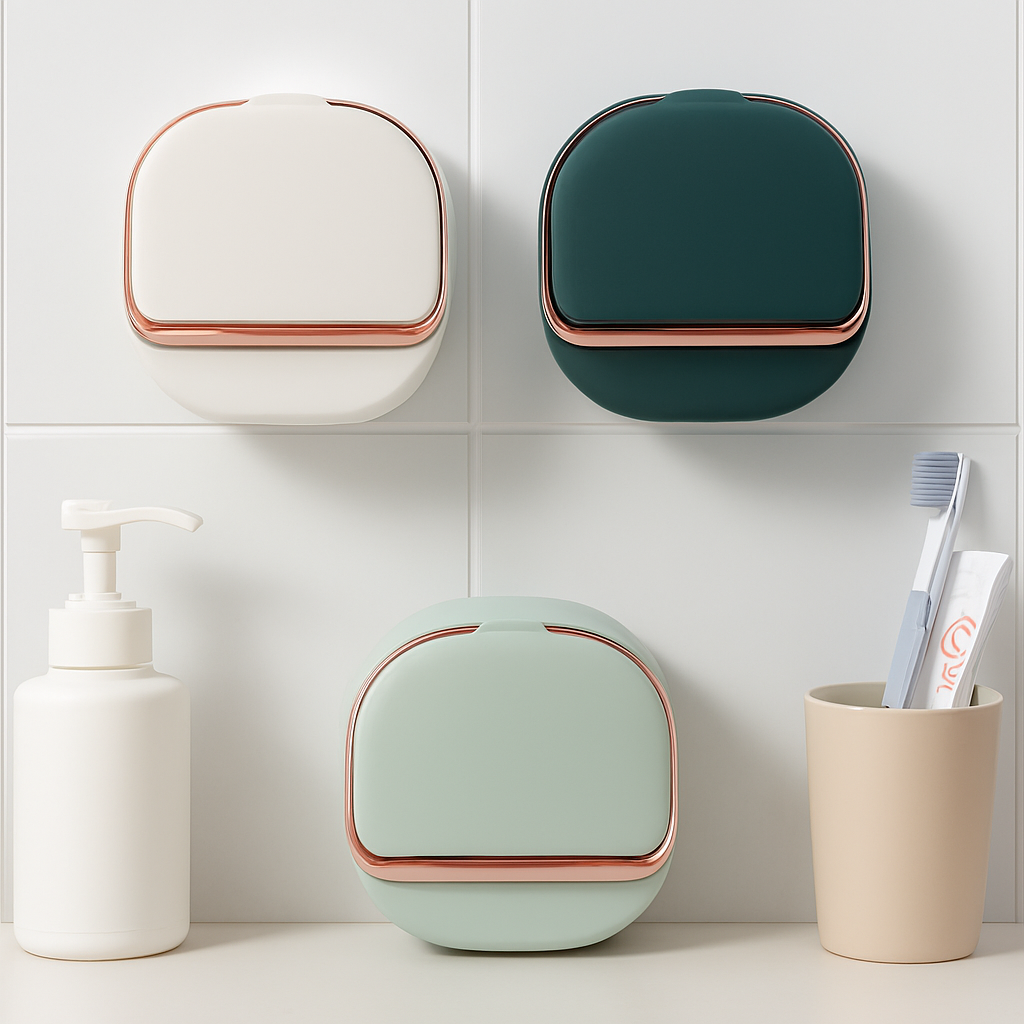 Porte-Savon Intelligent 3-en-1™ – Hygiénique, Fermé & Anti-Moisissure