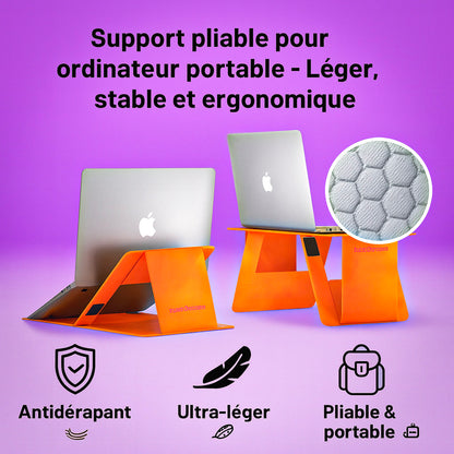 Bureau Pliable en Cuir Premium pour Voiture, Lit & PC Portable