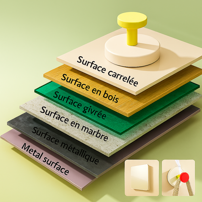 Fixation forte • Zéro trou • Zéro outil + Livraison gratuite partout a Dakar