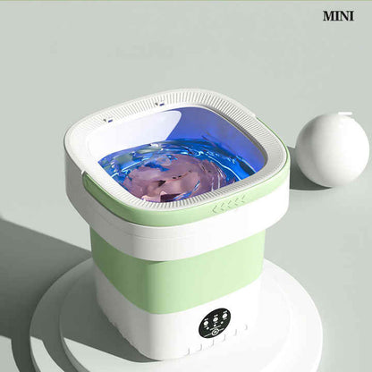 Mini Machine à Laver Portable 8L – Compacte, Pliable & Facile à Transporter + livraison gratuite