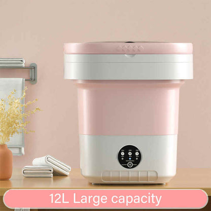 Mini Machine à Laver Portable 8L – Compacte, Pliable & Facile à Transporter + livraison gratuite