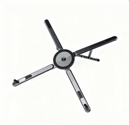 Support portable pliable en alliage d’aluminium – léger, solide et parfait pour ordinateur, tablette ou téléphone