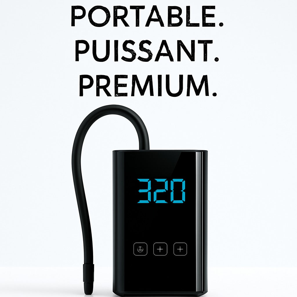 Pompe à air sans fil 2-en-1 🚗⚡ Gonflez vos pneus + rechargez vos appareils partout livraison gratuite