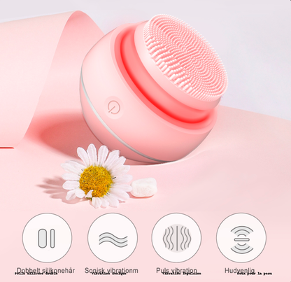 Brosse Nettoyante Visage Sonique 3D – Anti boutons | Nettoyage profond & Lumière LED soins